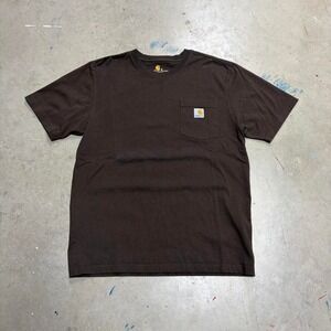 2000s carhartt mocha pocket tee
